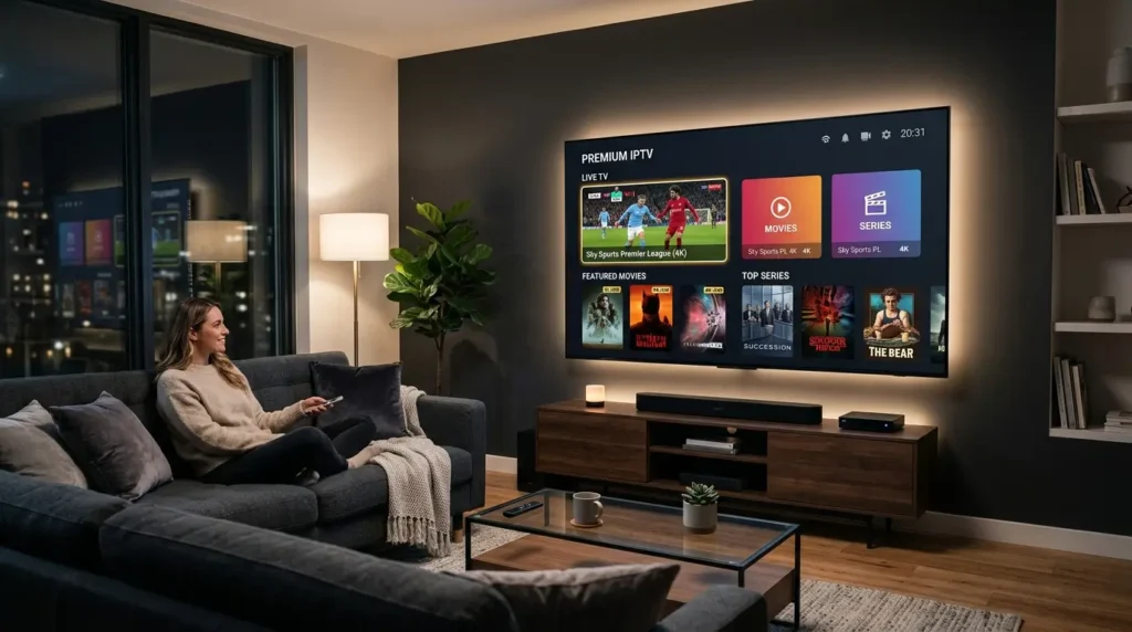 Beste IPTV auf Smart TV mit moderner Benutzeroberfläche